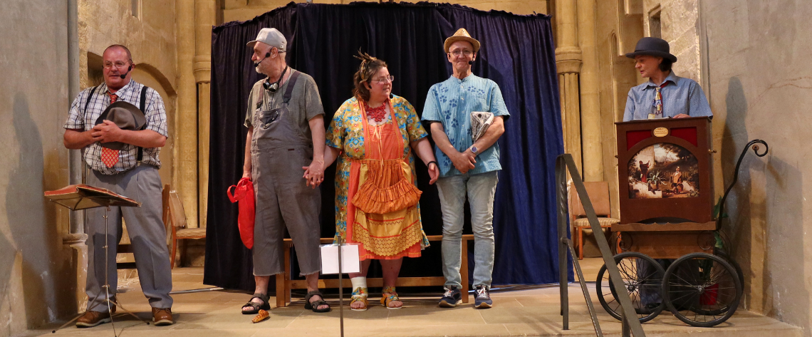 Theateraufführung der Theatergruppe der Wohnungsnotfallhilfe